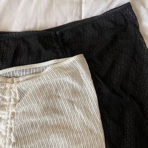 Black and White Cover up Skirts (Sold Together)
